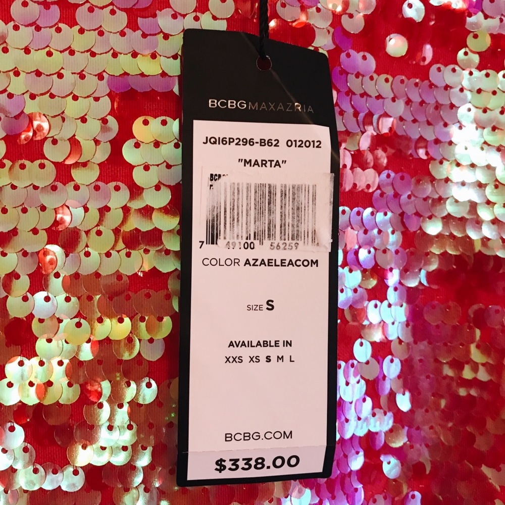 Pink sequin BCBG dress - Picture 4 of 8